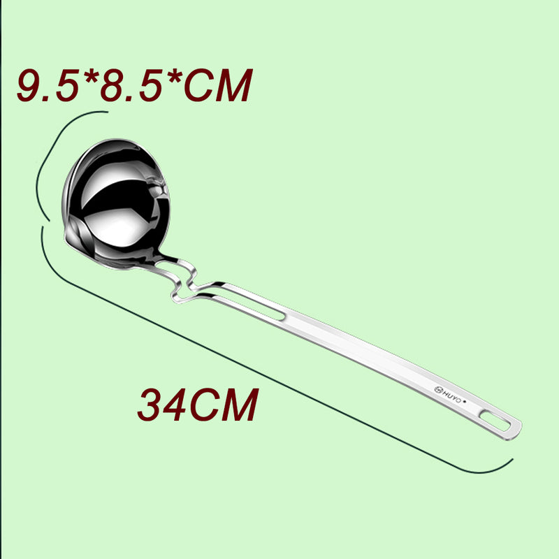 idrop SUS316L Stainless Steel Ladle Oil Separator With Bending Handle / Senduk  Pemegang Bengkok Pemisah Minyak / 316L