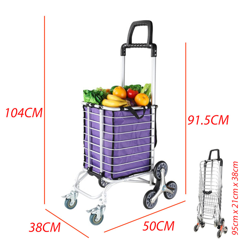 idrop Heavy Duty Foldable Grocery Cart Basket Trolley for Shopping & Courier  / Troli Mudah Alih Boleh Lipat / 用于购物和快递的重型可折叠杂货车购物篮手推车