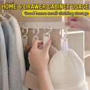 idrop Retractable Adhesive Mounted Hanging 4-Hook Storage Rack / Rak Gantung 4-Cangkuk Boleh Tarik / (强力胶)可伸缩缝隙挂钩(4连钩)