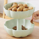 idrop [ 2 LAYER ] Pumpkin Shape Dried Fruit Snack & Candy Storage Bowl Tray Snack Plate / Bekas Simpan Makanan & Gula-Gula / 塑料南瓜双层果盘