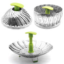 idrop Stainless Steel Steamer & Drainer Foldable Portable Compact Stand