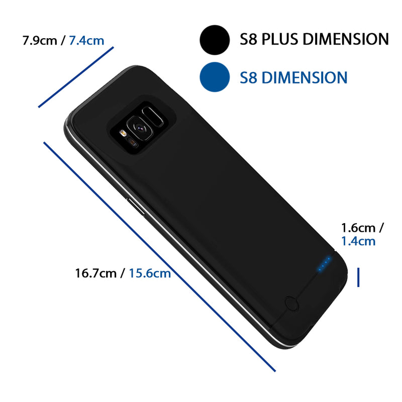idrop POWER BATTERY 5200 / 4200 mAh Smartphone Case Cover Casing Compatible for S8 & S8 Plus