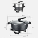 idrop [ 32CM ] 2 LAYER Nonstick Ceramic Cooking Hotpot & Stainless Steel Multifunction Steamer