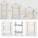idrop [ 2 LAYER ] Multilayer Kitchen Bathroom Toilet Toiletry Utensil Item Storage Shelf Rack