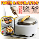 idrop [ 2L ] Minipot Multifunction Electric Cooking Stew Pot Cooker with Ceramic Stew Pot [ 1 Big Pot 4 Small Pot ]