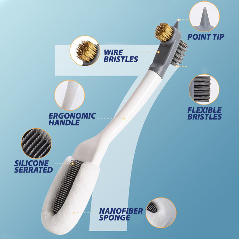 idrop Multifunction Double Head Shoe Brush / Berus Pencuci Kasut / 双头鞋刷