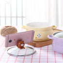 idrop [ 800ml ] 15CM Ceramic Noodle Bowl with Lid Cover Smartphone Holder / Mangkuk Mee Seramik 15CM dengan Penutup Kaca / 萌趣手机支架陶瓷面碗(15CM)