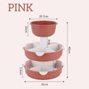 idrop [ 3 LAYER ] Multilayer Kitchen Rotating Hotpot Steambot Food Meat Vegetable Display Platter