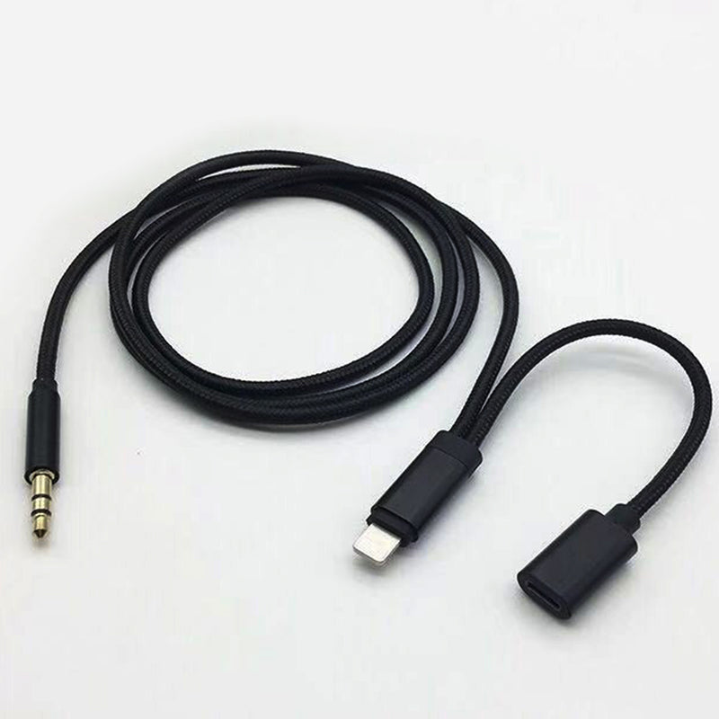 idrop iP 3.5mm Aux Audio Cable & Charging Cable  [ Apple Compatible Charging Port & Connector ]