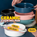 idrop [ 1000ml ] Ceramic Oven Binaural Round Baking Pan
