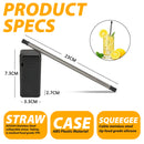 idrop Collapsible Straw SUS304 Stainless Steel / Straw Sedut Boleh Lipat / 折叠吸管SUS304不锈钢