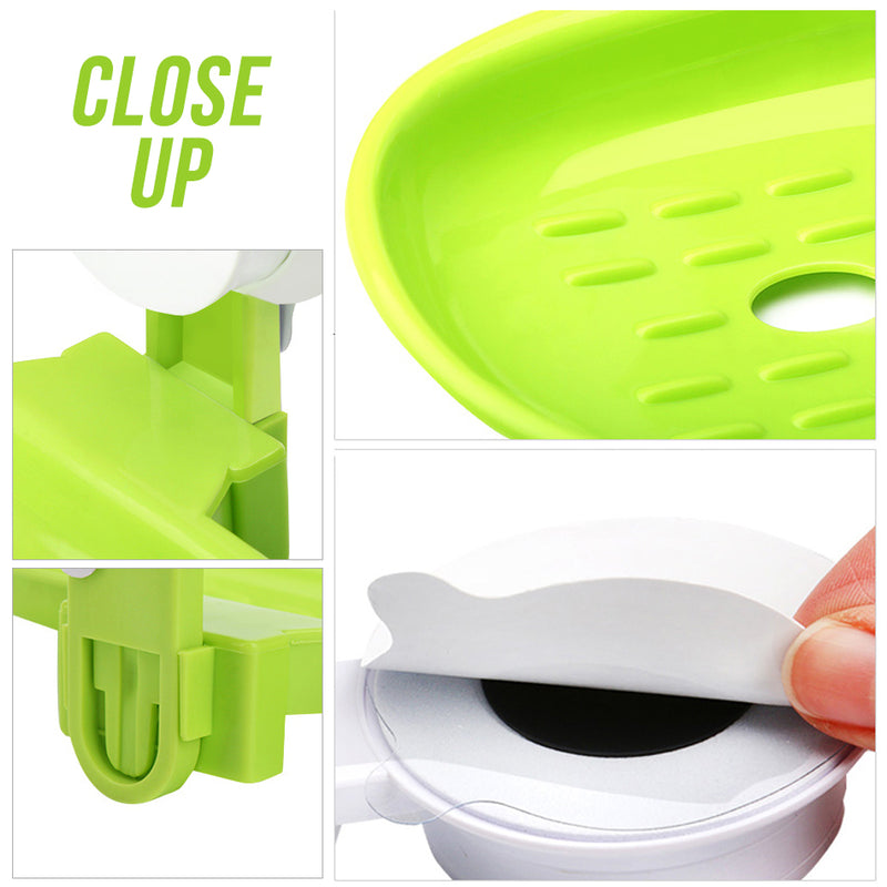 idrop Wide Soap & Toiletry Bathroom Accessory Wall Mount Storage Rack [ 1 Layer / 2 Layer ]