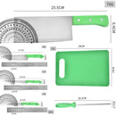 idrop 8PCS Stainless Steel Kitchen Household Knife Set With Cutting Board / Pisau Dapur [ 2020 NEW DESIGN ]