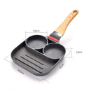 idrop [ 2-Slot ] Egg & Burger and Steak Grilling Nonstick Cooking Pan / Kuali Memasak & Memanggang / 2孔鸡蛋牛排不沾煎锅