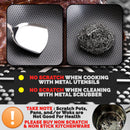 idrop 40CM Kitchen Honeycomb Non Stick Cooking Frying Wok SUS304 Stainless Steel with Lid Cover [ FREE Spatula & Microfiber Towel ]