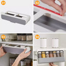 idrop Under Shelf Seasoning Spice Rack / Rak Gantung Perencah & Rempah / 挂柜调味罐收纳架(不带罐)