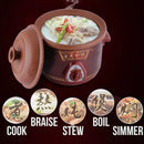 idrop Multifunctional Casserole Ceramic Stew Pot Cooker [ 1.5L / 2.5L/  3.5L / 6L ] / Periuk Seramik Kaserol Pelbagai fungsi / 多功能砂锅陶瓷炖锅 [ 1.5L / 2.5L/ 3.5L / 6L ]