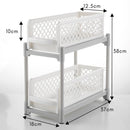 idrop [ 2-TIER ] Portable Multipurpose Pull Out Drawer Basket / Rak Serbaguna 2 Tingkat / 塑料两层抽屉式置物架