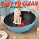 `idrop [ 30CM / 18CM ] Nonstick Kitchen Cooking Wok & Milk Pan / Kuali dan Periuk Tidak Lekat / 京瓷蓝回飞单柄不粘炒锅30CM京瓷蓝回飞不粘奶锅18CM