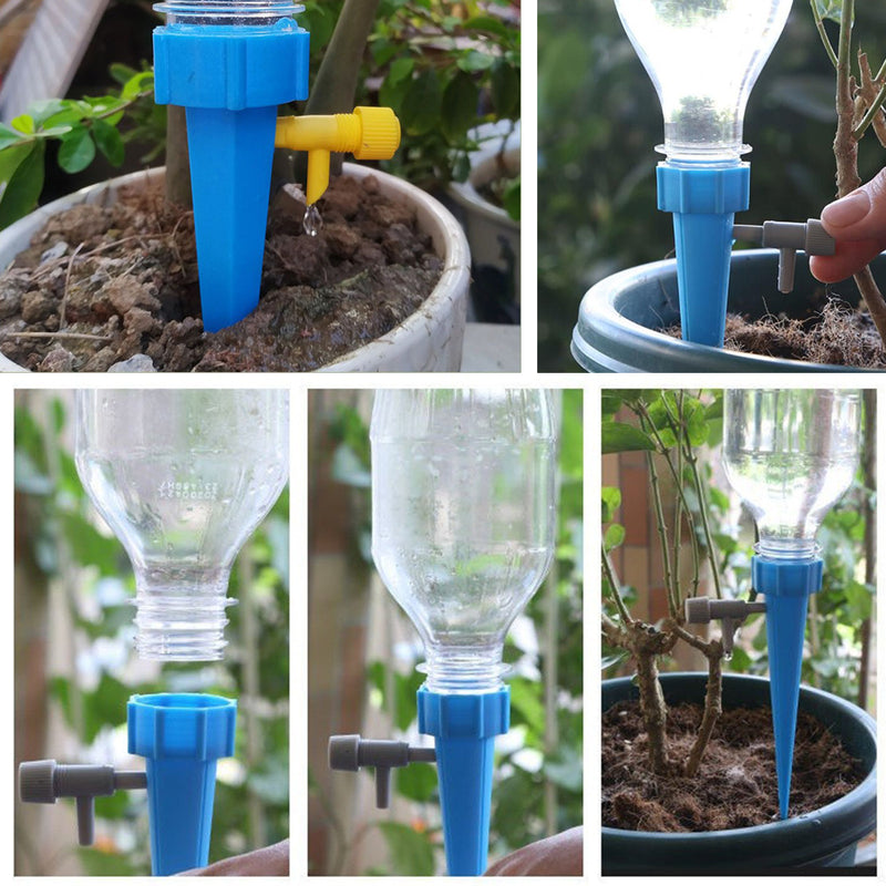 idrop *PRE ORDER* [ 10PCS ] Gardening Automatic Water Drip Irrigation Bottle Spike / Irigasi Penyiraman Botol Untuk Tanaman / 园艺自动滴水灌溉瓶钉