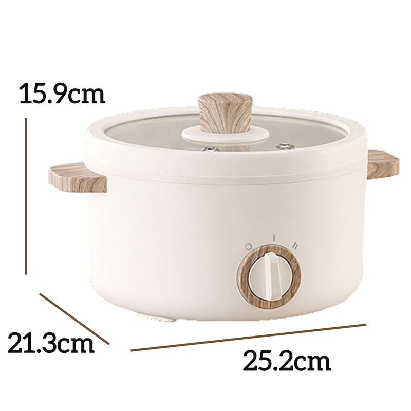 idrop [ 2 LAYER ] [ 1.5L ] 600W Multifunction Small Kitchen Cooking Electric Cooker & Steamer
