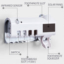 idrop Wall Mounted Toilet Toothbrush & Toothpaste Holder with UV Sterilization Light / Tempat Pemegang Simpanan Ubat Gigi & Berus Gigi / 带紫外线杀菌灯的壁挂式马桶牙刷和牙膏架