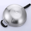 idrop [ 34CM ] SUS304 Stainless Steel Cooking Wok With Lid Cover / Kuali Memasak Bersama Penutup / 底印304不锈钢炒锅(组合可立盖)(SAMPINLAIS)鸿运驰新