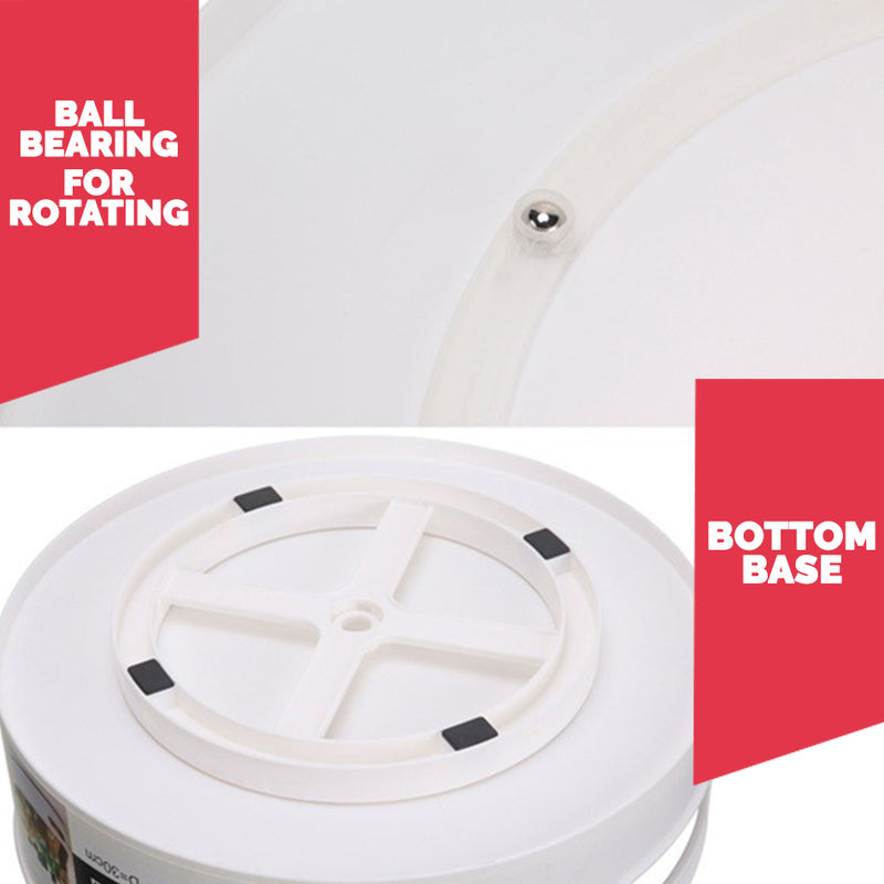 idrop [ 30cm ] 360 Degree Rotating Anti Skid Kitchen Storage Tray