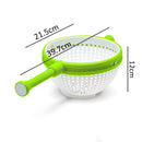 idrop 360° Degree Rotating Washing Rinsing & Draining Colander / Bekas Basuh Cuci Sayur dan Buah Senang Putar / 旋转蔬菜沥水器
