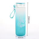 idrop [ 400ml ] HELLO MASTER Glass Drinking Water Bottle / Botol Minuman Kaca / 400ML喷漆玻璃水杯(玻璃水壶)