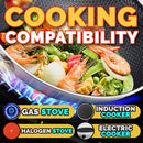 idrop 38CM Honeycomb Nonstick Kitchenware Cookware Cooking Wok Pot + Lid Cover