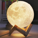 idrop 3D Moon Light LED Nightlight rechargeable and Touch Tap Feature [ 15cm ]