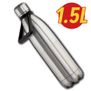 idrop [ 1L / 1.5L / 1.8L ] Full Stainless Steel Drinking Heat Insulation Water Bottle Flask with Handle / Botol Minuman Mudah Alih Keluli Tahan Karat / 全不锈钢带把手保温保温瓶