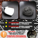 idrop 40CM  SUS304  Stainless Steel Kitchen Non Stick Honeycomb Cooking Frying Wok with Lid Cover