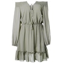 idrop Women's V-Neck Summer Casual Loose Dress