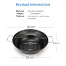 idrop [ 28CM ] Japanese Style Wide Iron Deep Frying Pan with Draining Rack / Kuali Memasak / 日式宽铁煎锅带沥水架