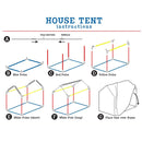 idrop Cottage Playhouse Tent - Children Indoor Outdoor Play House