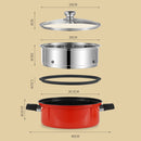 idrop [ 30CM ] Omnipotent Cooker Multifunction Maifan Stone Coating Nonstick Hotpot & Steamer / Periuk Masak & Stim Tidak Lekat / 30CM思玛特全能锅