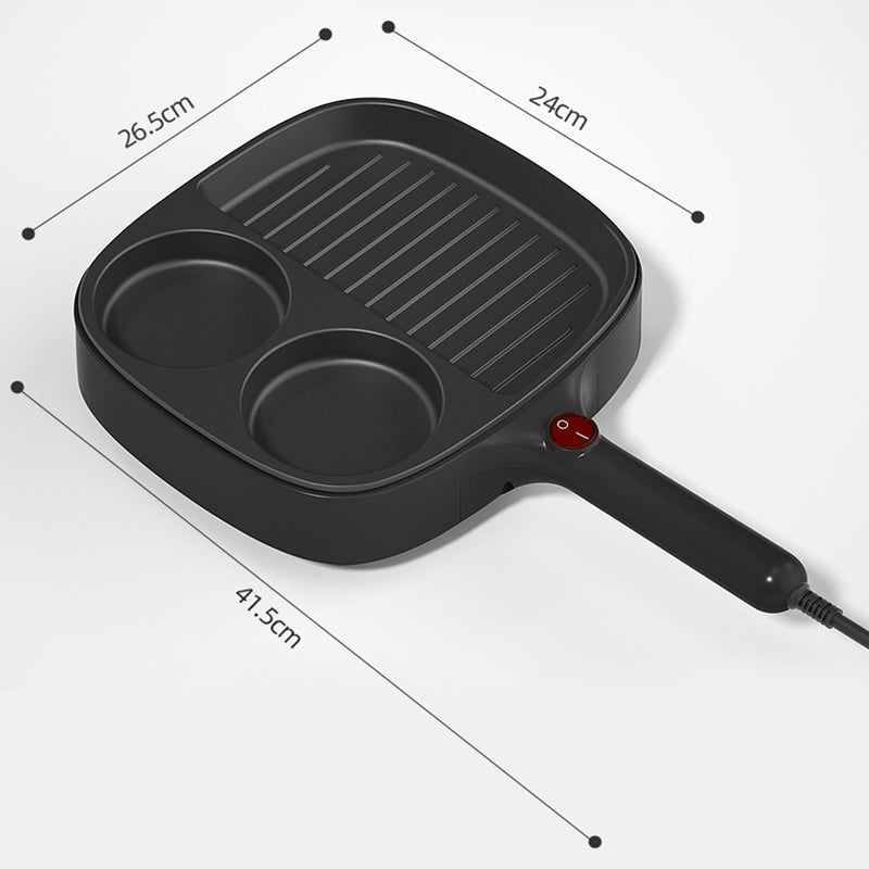 idrop [ 3 IN 1 ] 900W Multifunctional Breakfast Electric Cooking Egg Omelette Steak Pan / Kuali Goreng Elektrik / 鸡蛋牛排电煎锅迷你多功能早餐机