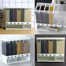 idrop [ 6 Compartment ] Cereal & Grain Food Storage Partitioned Container Dispenser