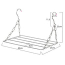 idrop [ 36Pcs Clipper ] Stainless Steel Clothing Laundry Railing Shelf Rack