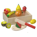 idrop WOOD TOYS - FRUIT SET - Children Food Cutting Toy Box Set