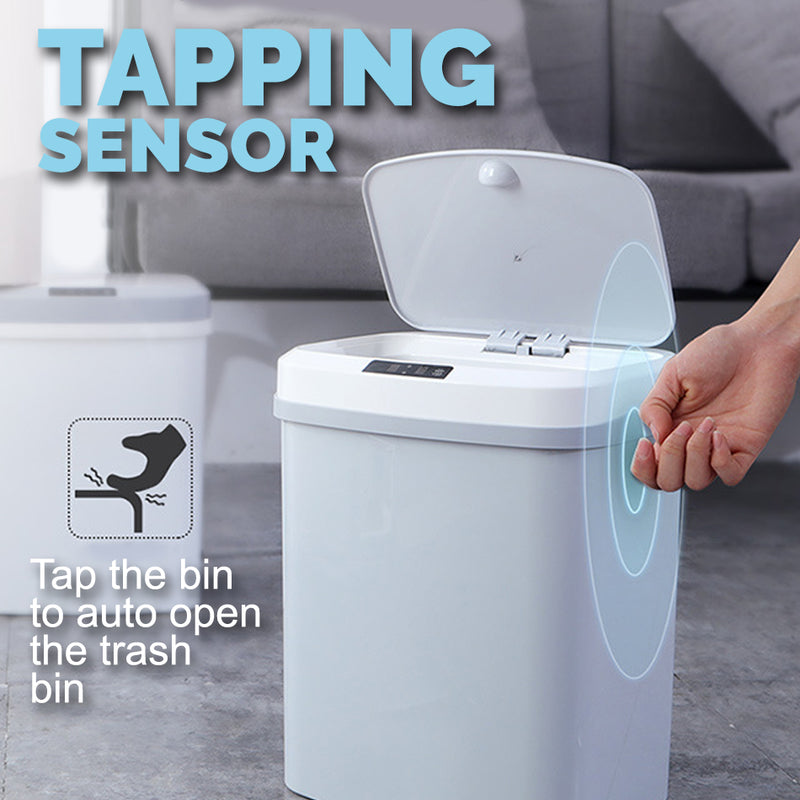 idrop 15L Rechargeable Smart 3D Trash Rubbish Bin with Induction Motion Tap and Touch Sensor