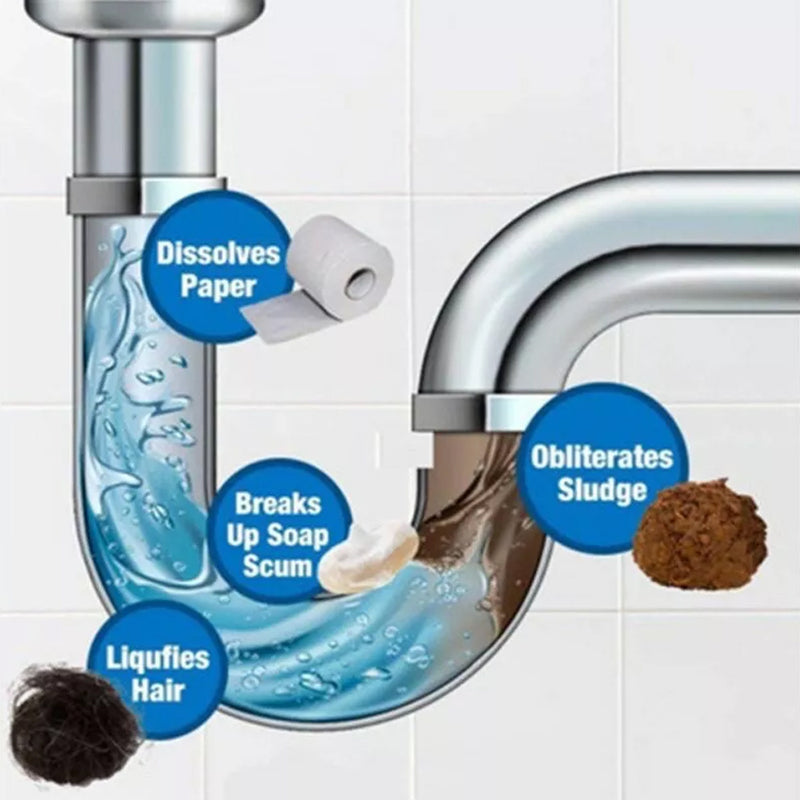 idrop [ 500g ] Pipe Plumbing Clogging Dredging Clog Remover Cleaning Agent