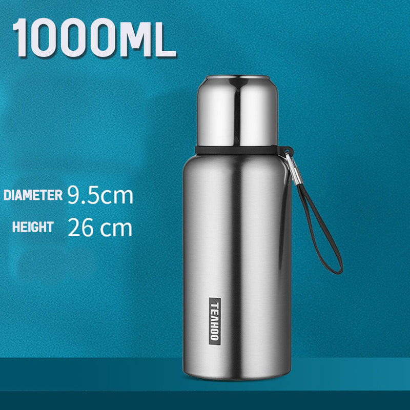idrop [ 800ml / 1000ml / 1500ml ] Full Stainless Steel SUS316 Full Grade Vacuum Cup / Botol Minuman Keluli Tahan karat 316 Kedap Udara / 全钢316不锈钢保温杯食品级大号保温水壶男士泡茶杯刻字