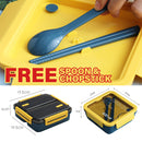 idrop [ 1100ml ] Portable Leakproof Seal Tight Food Storage Eating Lunch Box