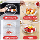 idrop [ 1PC ] Plastic Transparent Splash Proof Microwave Heat Cover / Penutup Makanan Microwave / (1PCS)日常饭菜塑料遮罩(菜罩)(裸装)(微波炉加热罩)