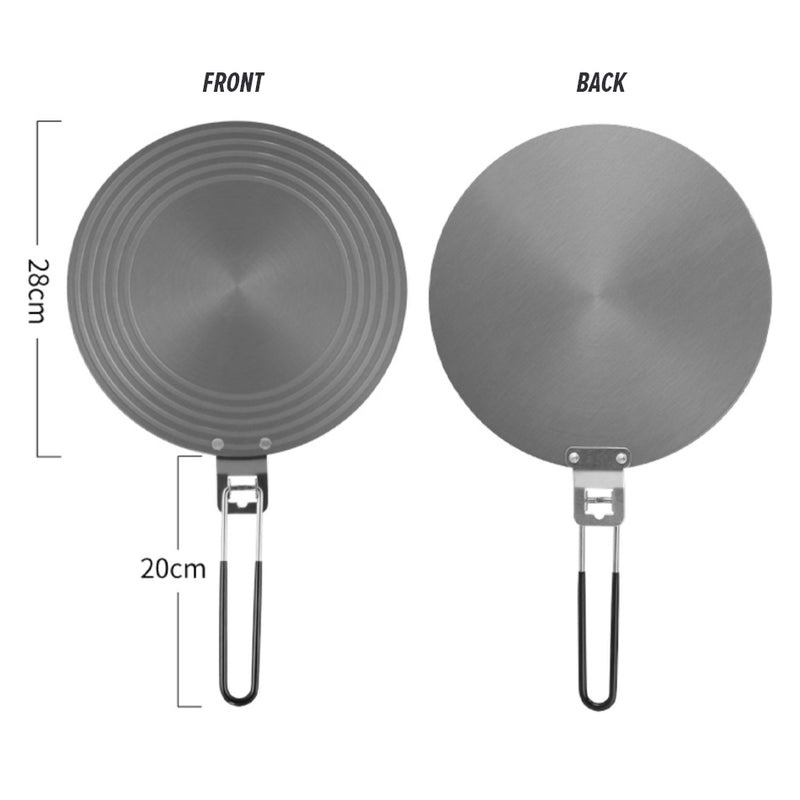 idrop [ 28CM ] Double Sided Thawing Heat Conduction Plate with Folding Handle / Piring Pencairan Konduktif Makanan / 手柄)带柄双面解冻导热板折叠款(解冻板 )