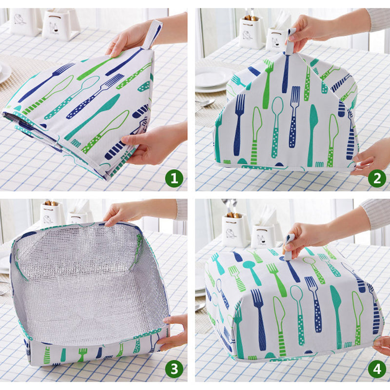 idrop Foldable Large Foil Heat Insulation Waterproof Dustproof Food Cover / Tudung Saji Makanan