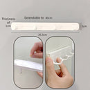idrop Retractable Adhesive Mounted Hanging 4-Hook Storage Rack / Rak Gantung 4-Cangkuk Boleh Tarik / (强力胶)可伸缩缝隙挂钩(4连钩)